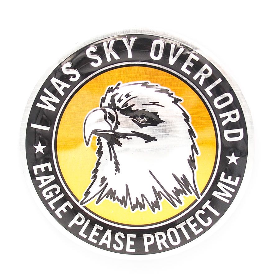 Sticker hình dán metal Eagle Round