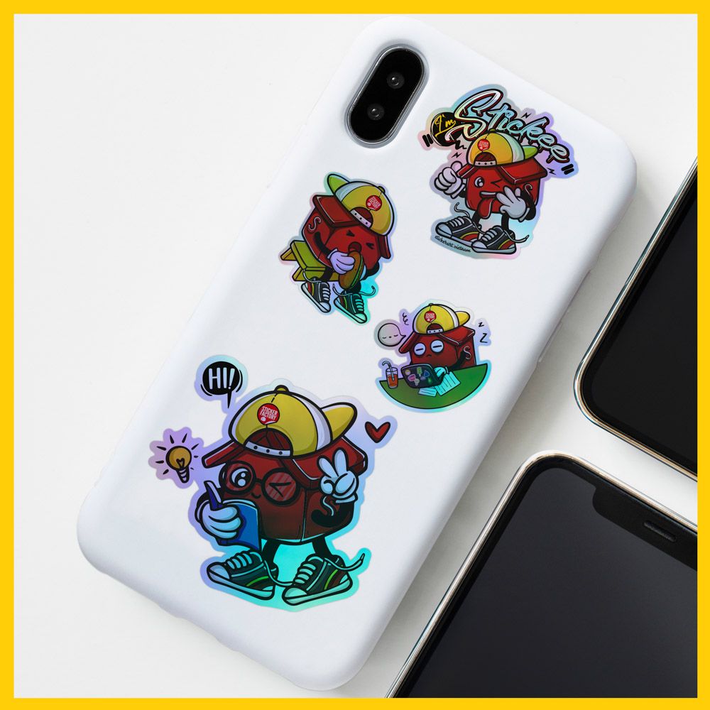 Sticker Hologram bảy màu in theo yêu cầu