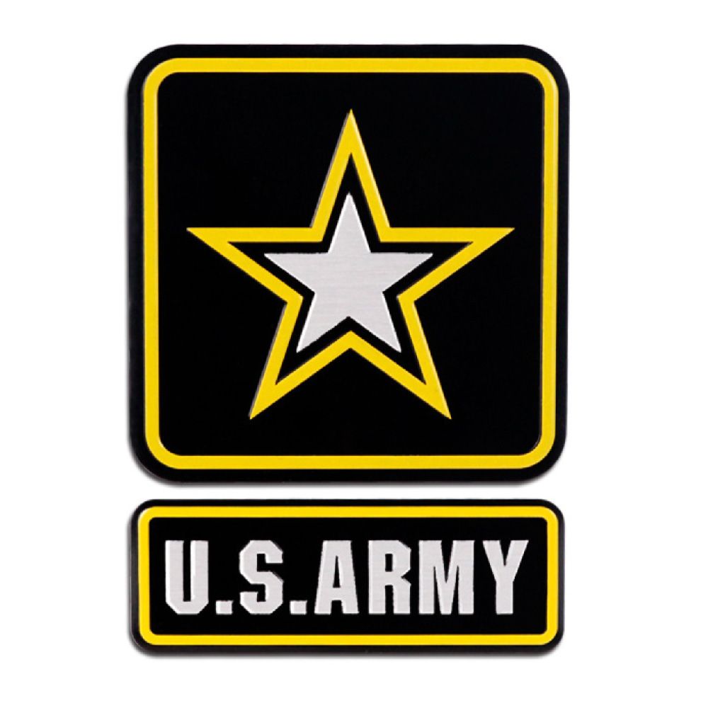 US ARMY - Set 2 miếng Sticker metal hình dán kim loại