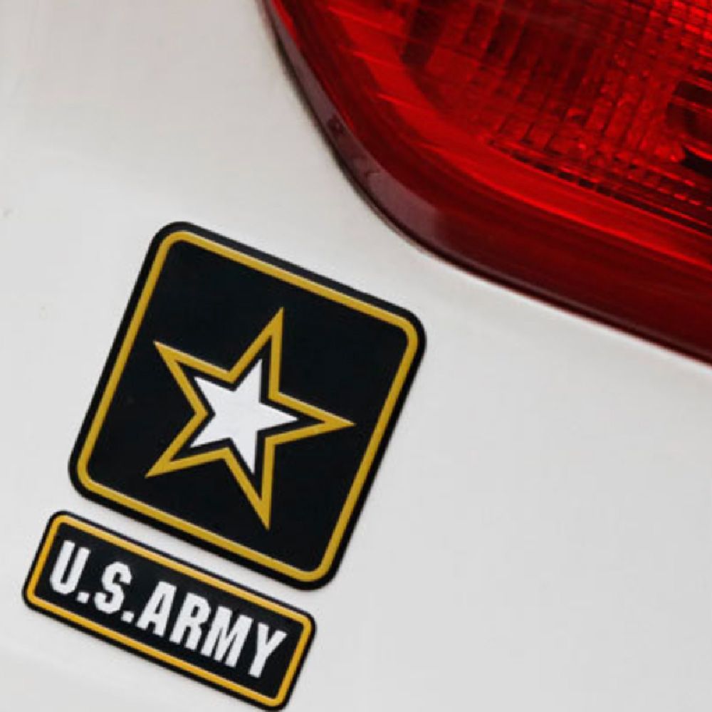 US ARMY - Set 2 miếng Sticker metal hình dán kim loại