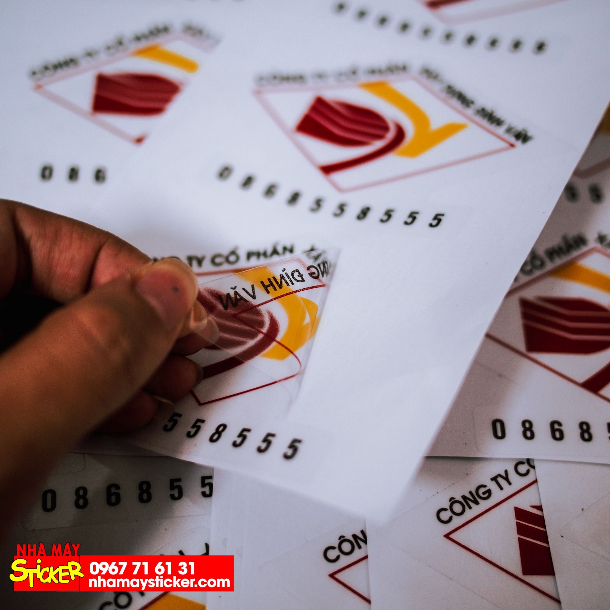 Sticker vinyl trong suốt