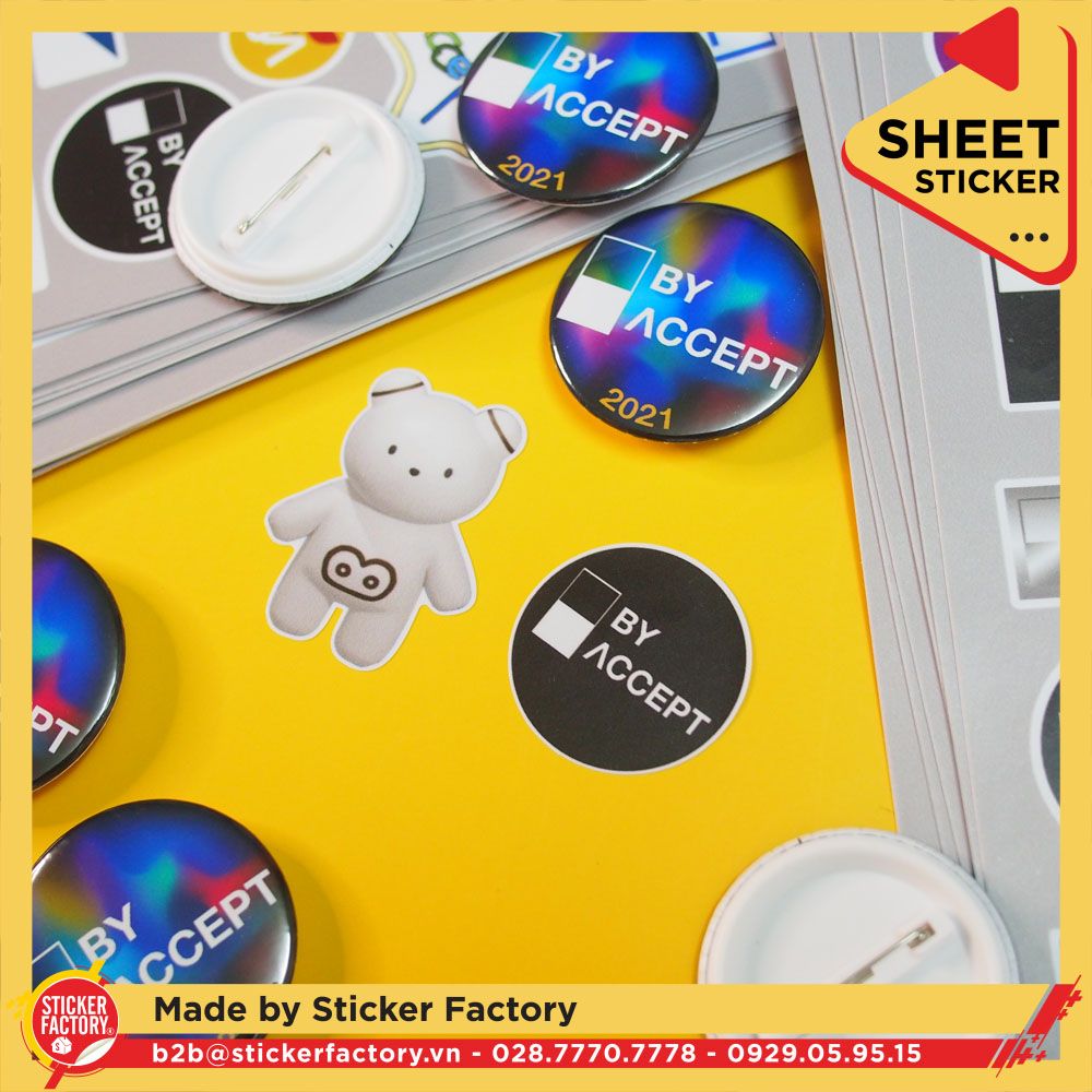 Sticker sheet vinyl