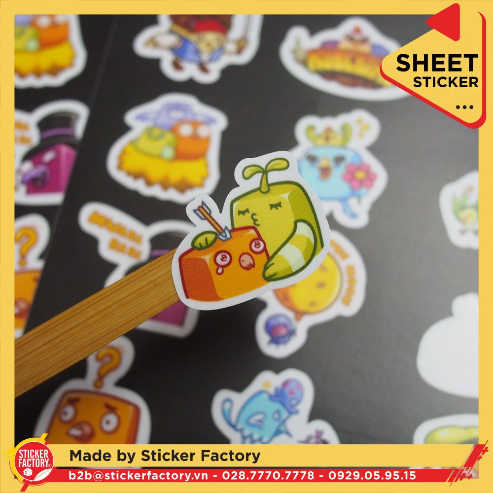 Sticker sheet vinyl