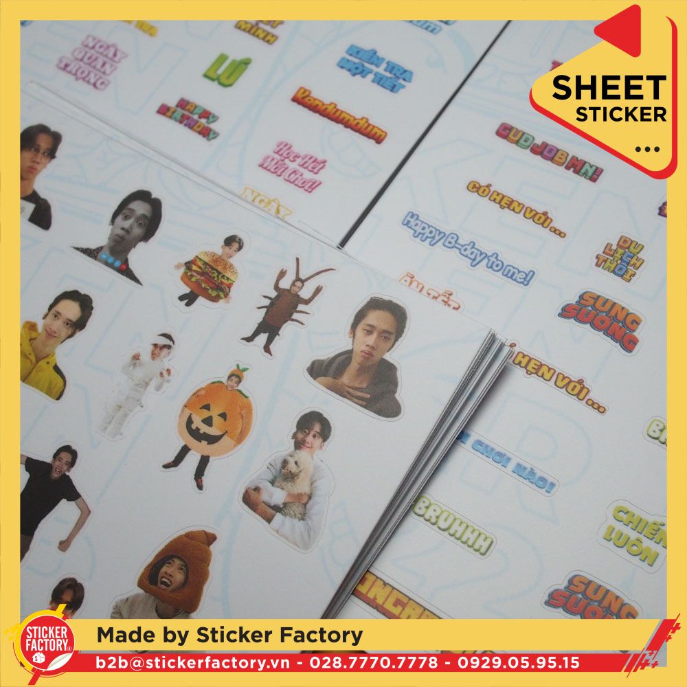 Sticker sheet vinyl