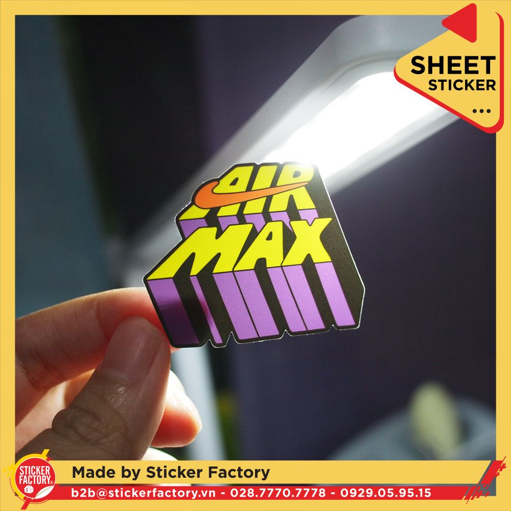 Sticker sheet vinyl