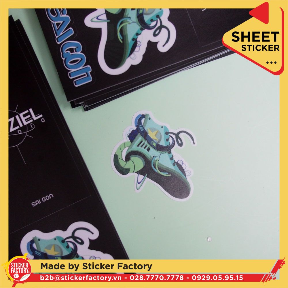 Sticker sheet vinyl