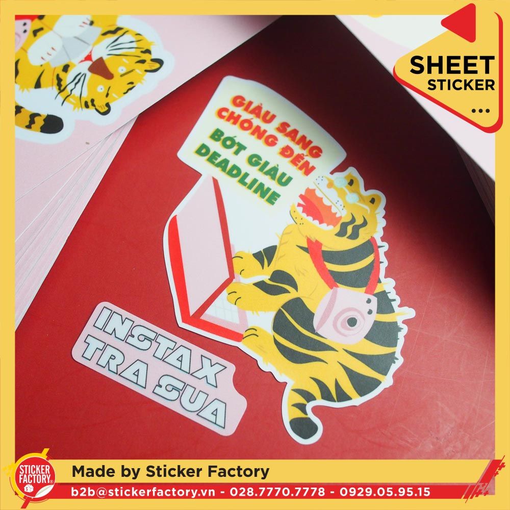 Sticker sheet vinyl