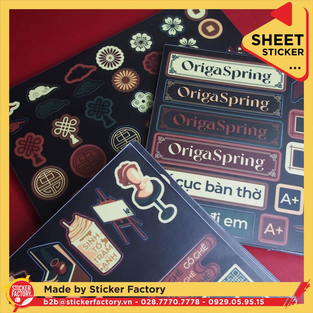 Sticker sheet vinyl