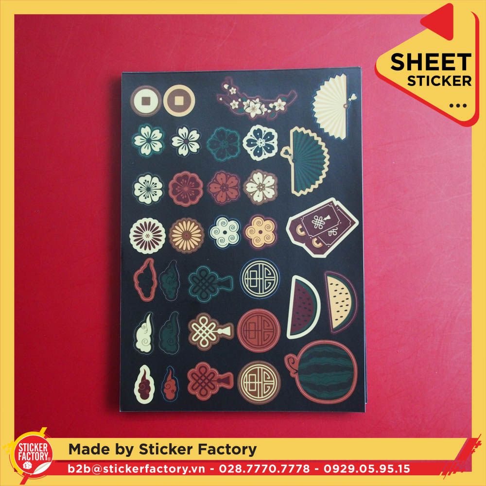 Sticker sheet vinyl