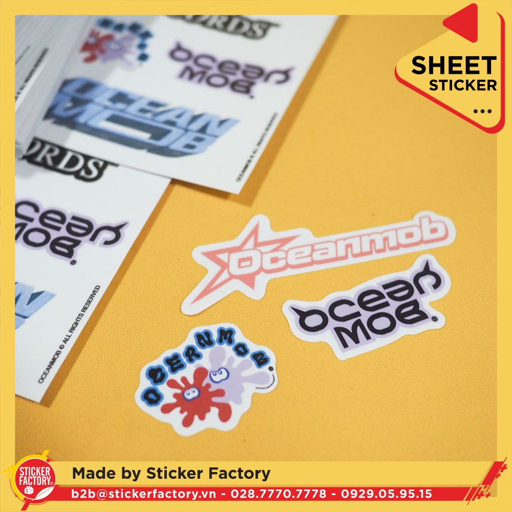 Sticker sheet vinyl