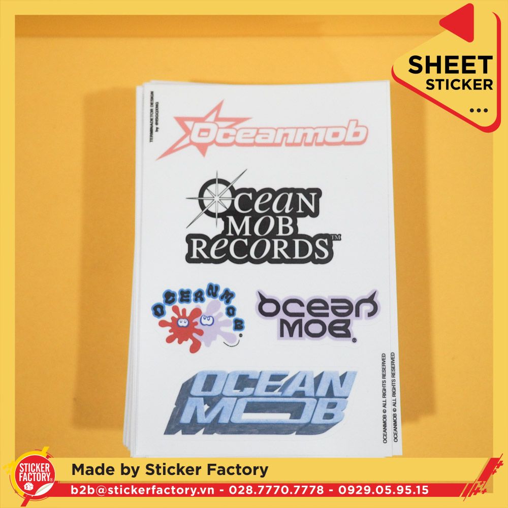 Sticker sheet vinyl