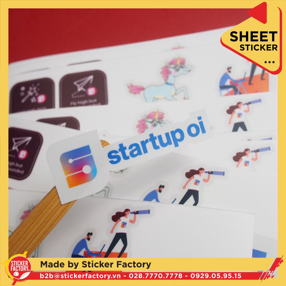 Sticker sheet vinyl