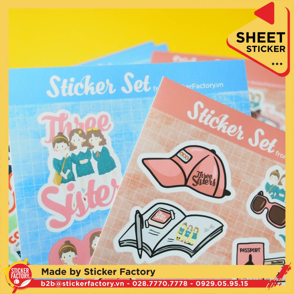 Sticker sheet vinyl