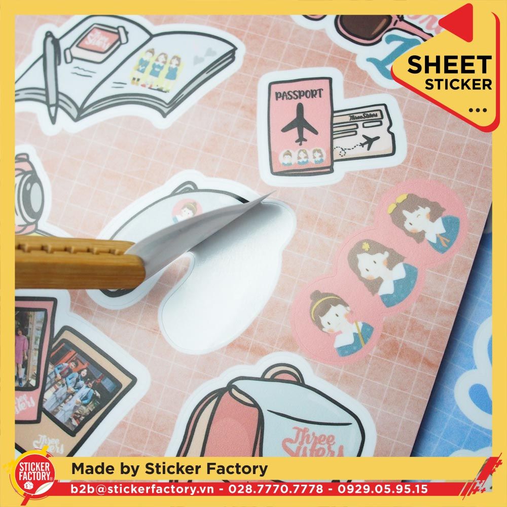 Sticker sheet vinyl