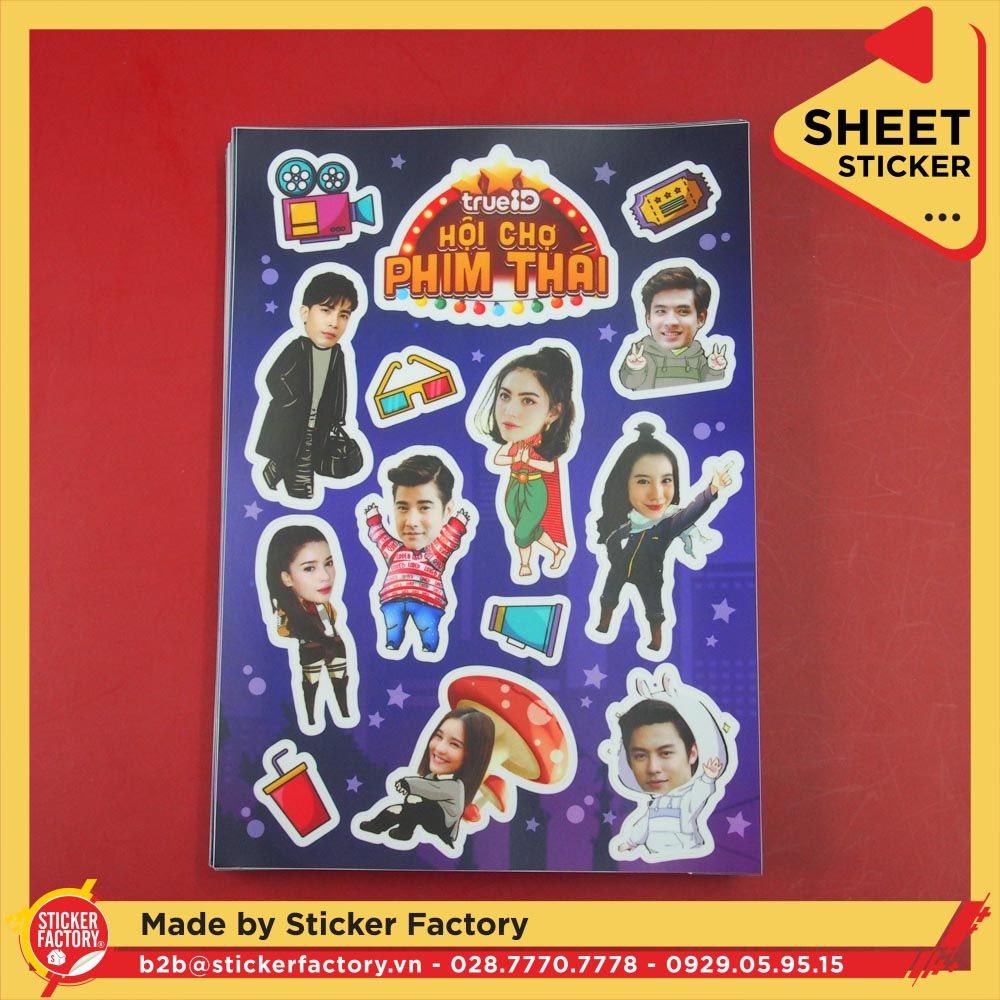 Sticker sheet vinyl