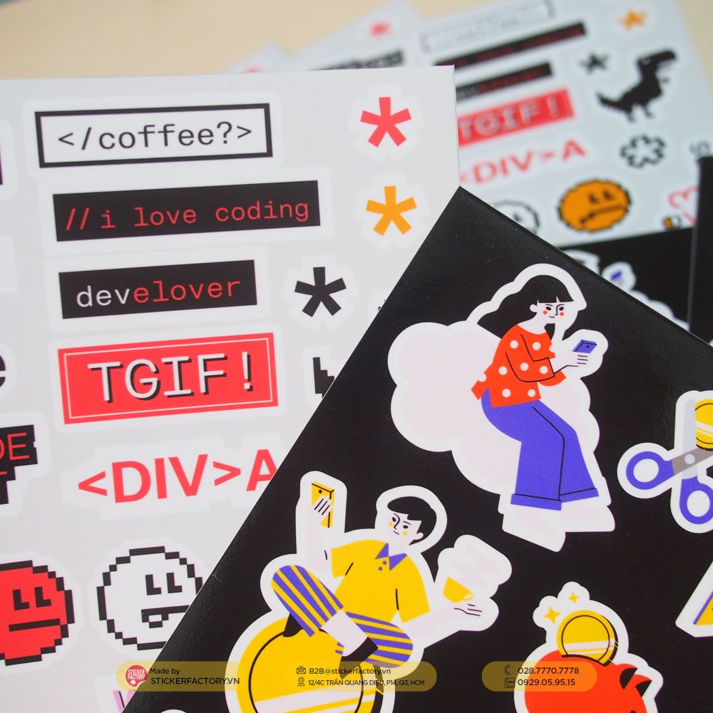 Sticker sheet vinyl