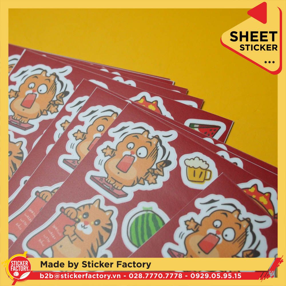 Sticker sheet vinyl