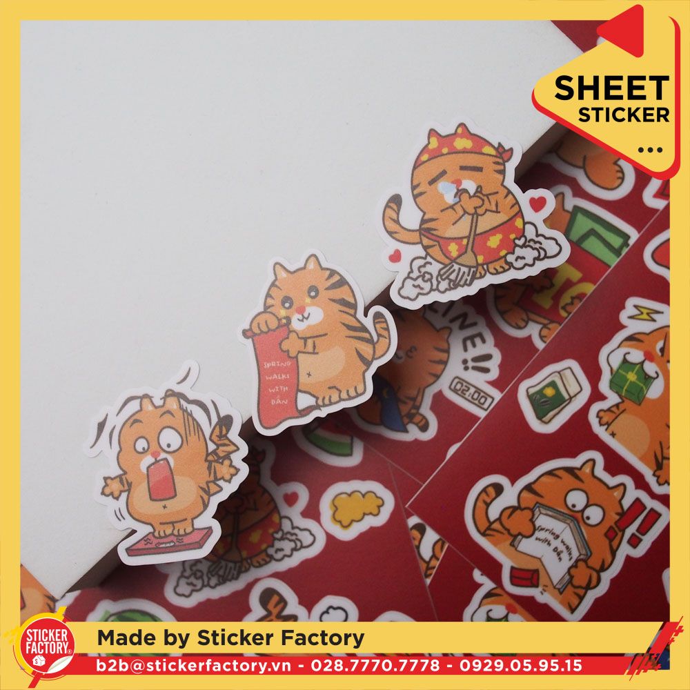 Sticker sheet vinyl