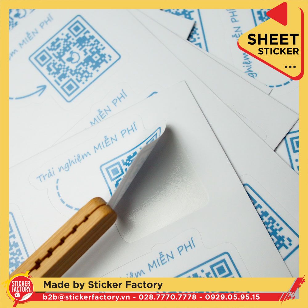 Sticker sheet vinyl