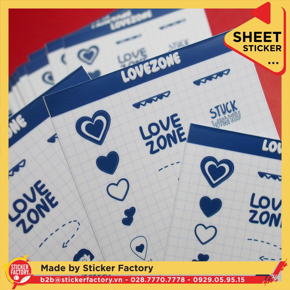 Sticker sheet vinyl