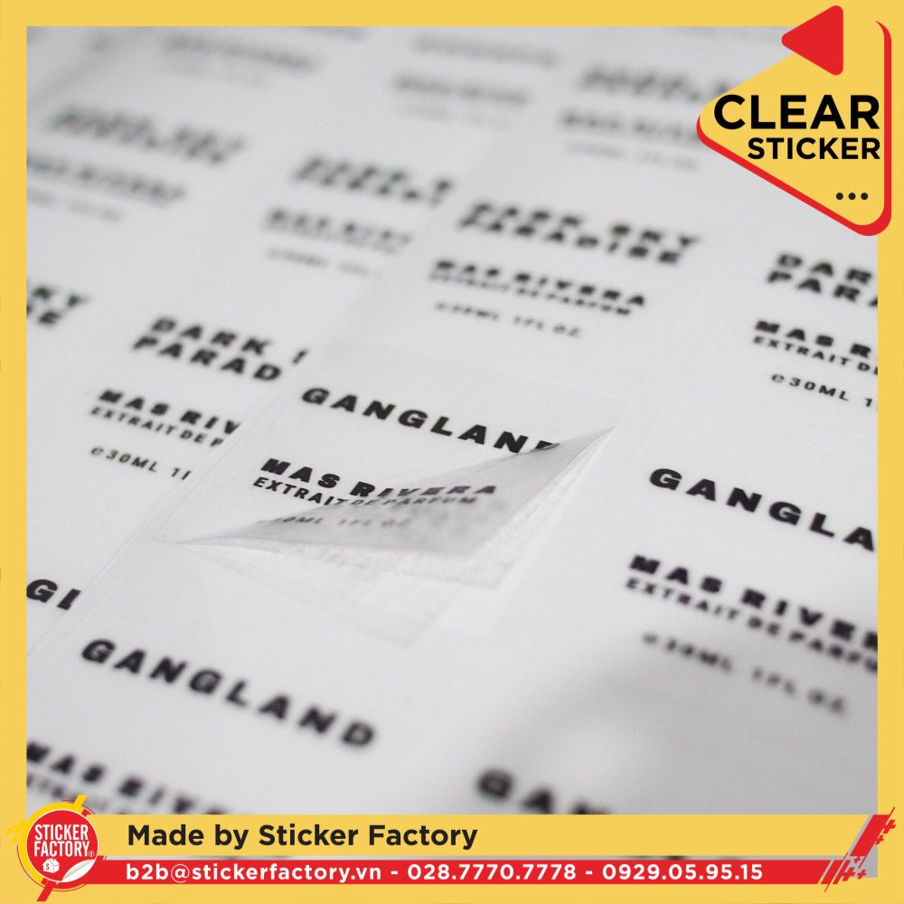 Sticker vinyl trong suốt