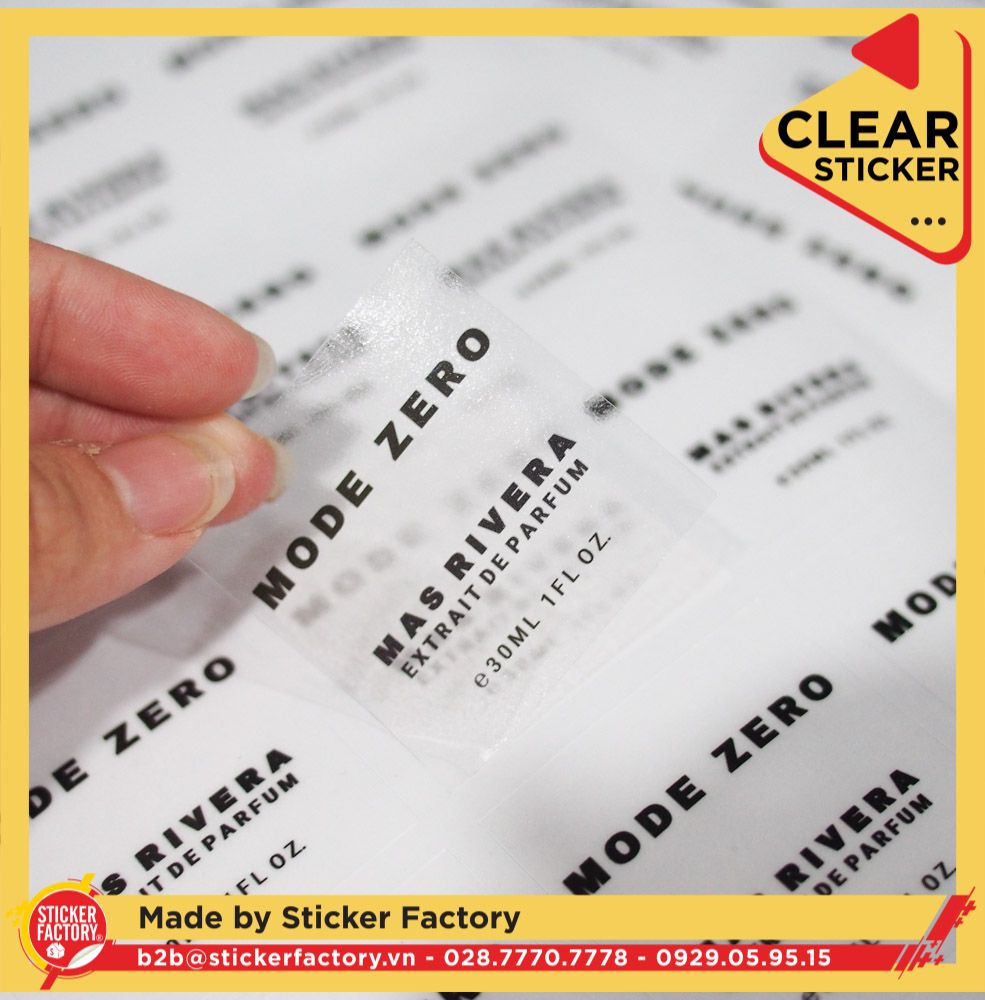 Sticker vinyl trong suốt