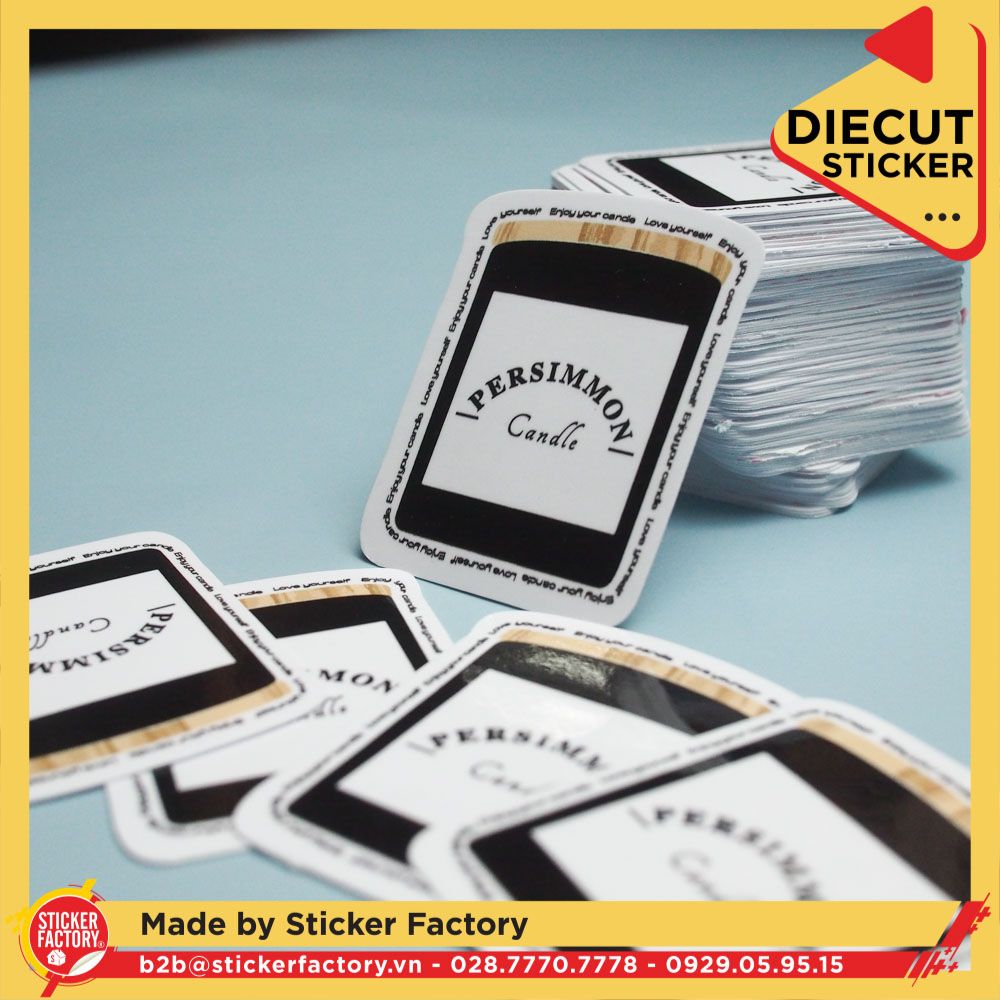 Sticker vinyl cắt rời từng con - Diecut sticker