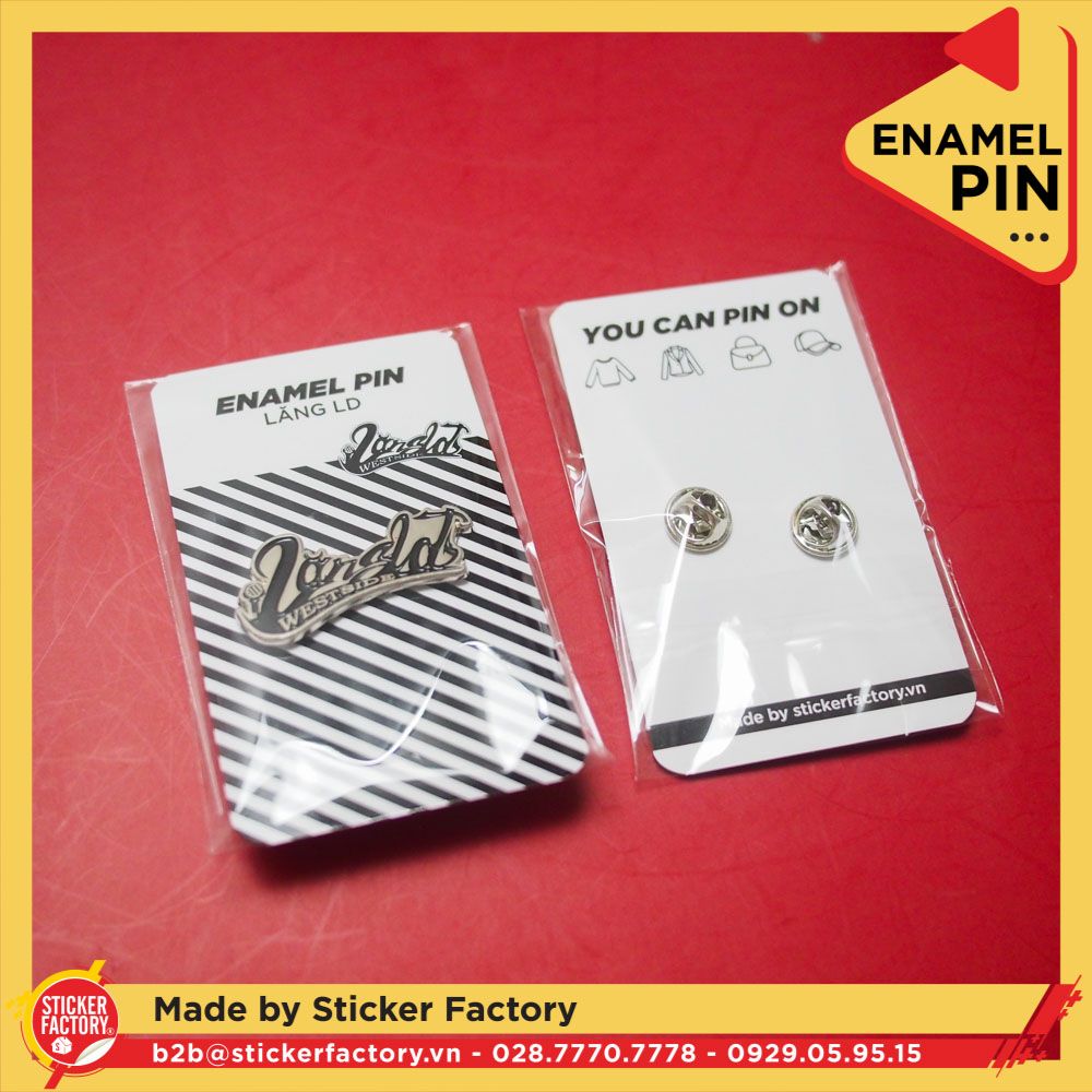 Huy hiệu kim loại cài áo ba lô ( Enamel pin theo yêu cầu )