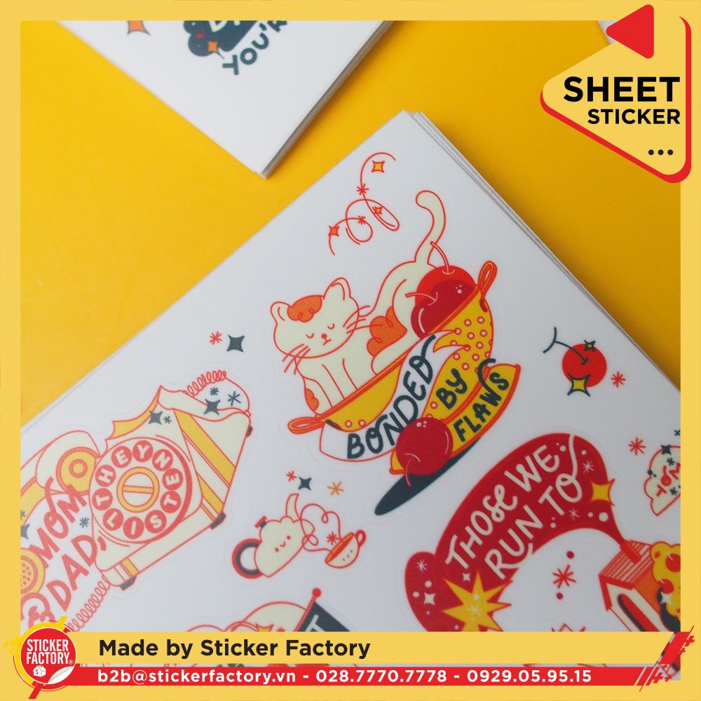 Sticker sheet vinyl