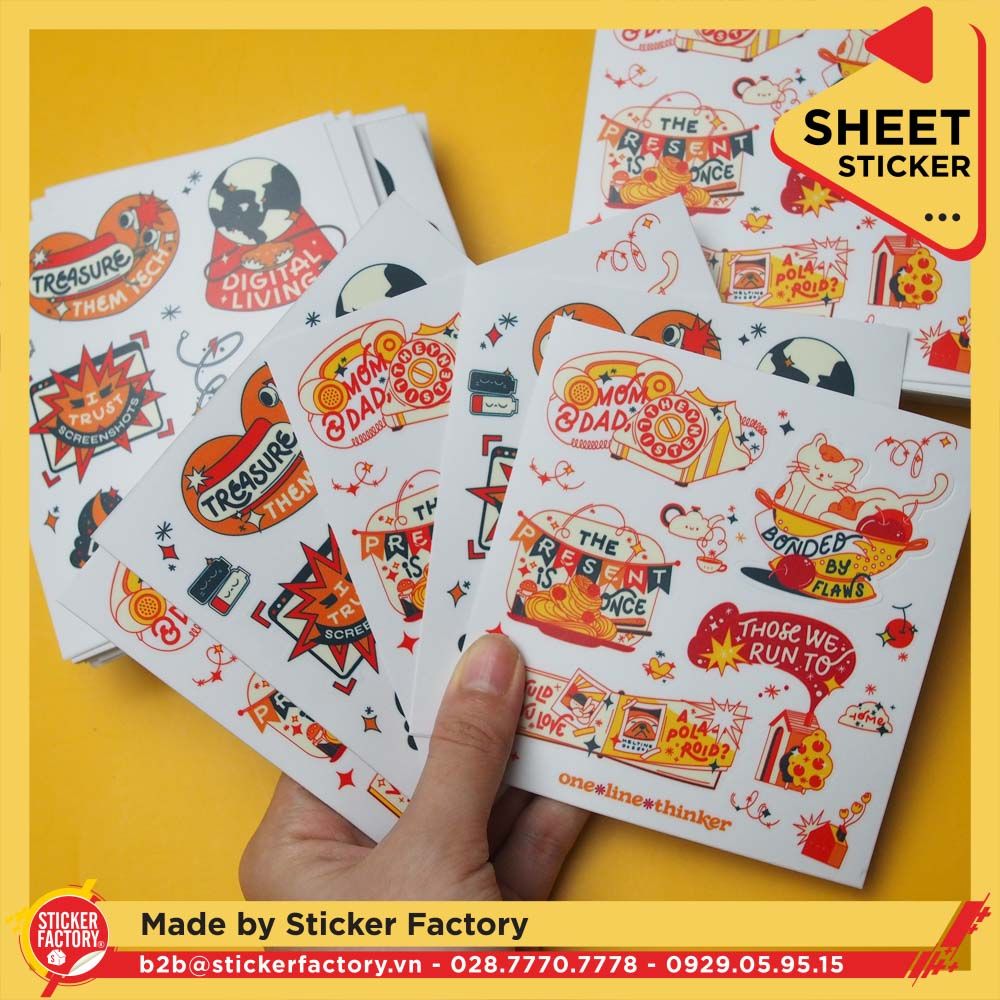 Sticker sheet vinyl