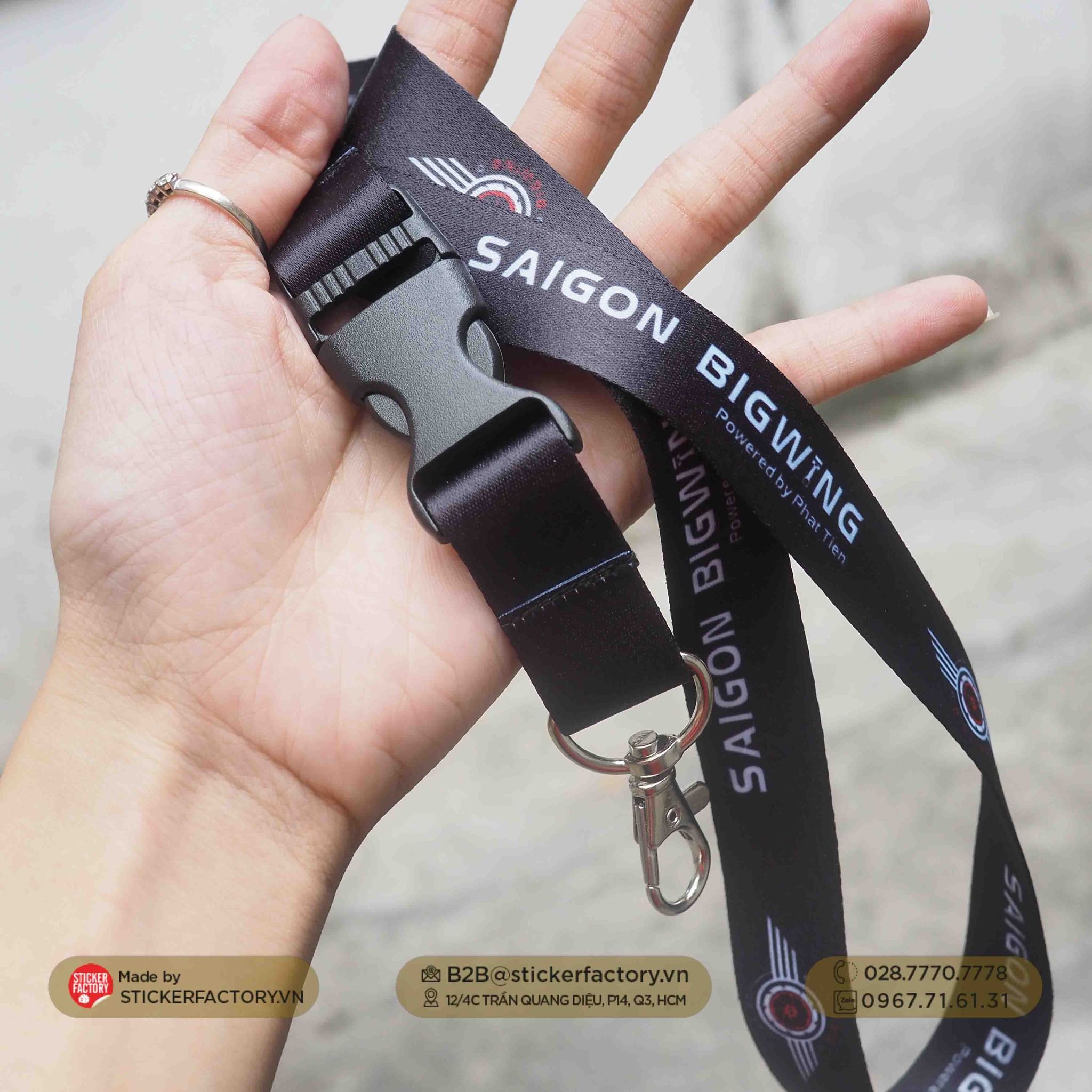 Dây đeo thẻ bảng tên in theo yêu cầu - Custom Keychain Lanyard