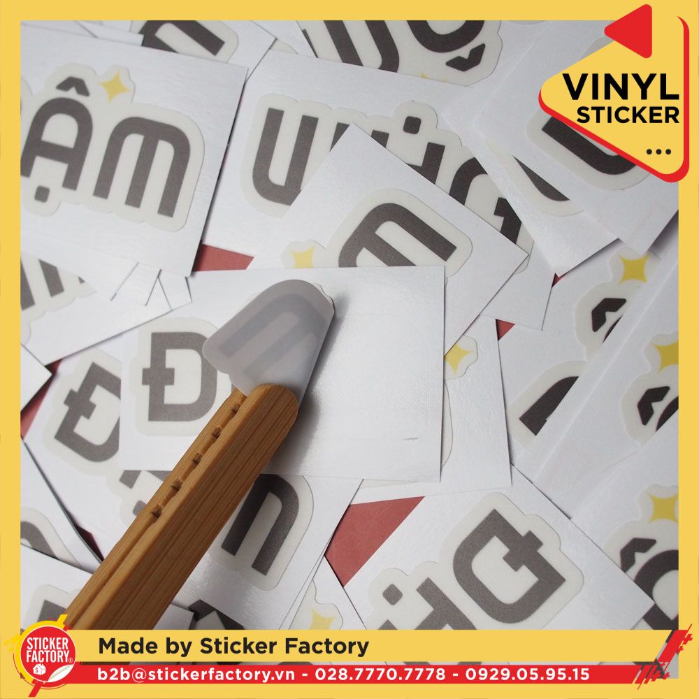 Sticker Vinyl cắt bế theo viền