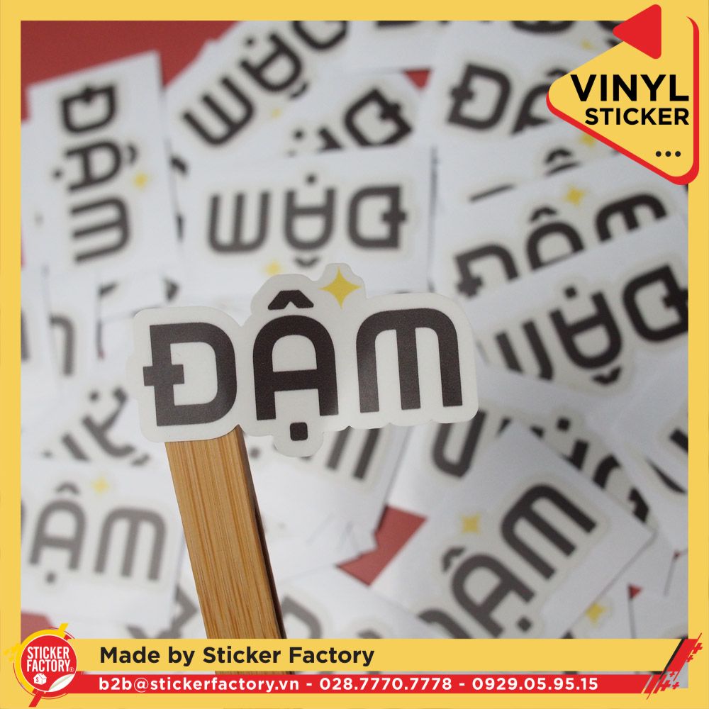 Sticker Vinyl cắt bế theo viền