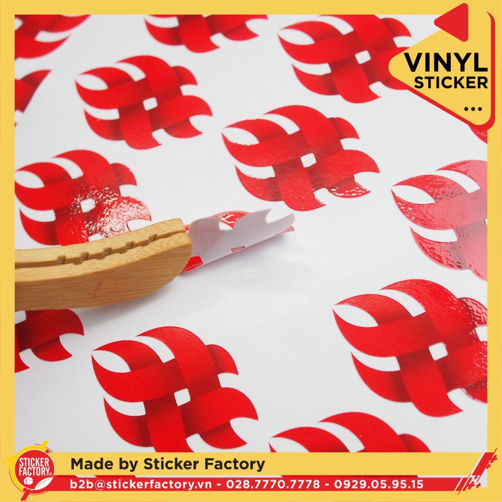 Sticker Vinyl cắt bế theo viền