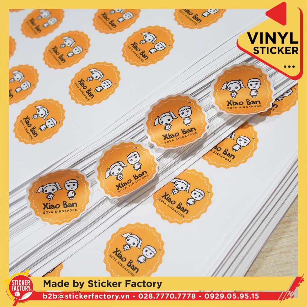 Sticker Vinyl cắt bế theo viền