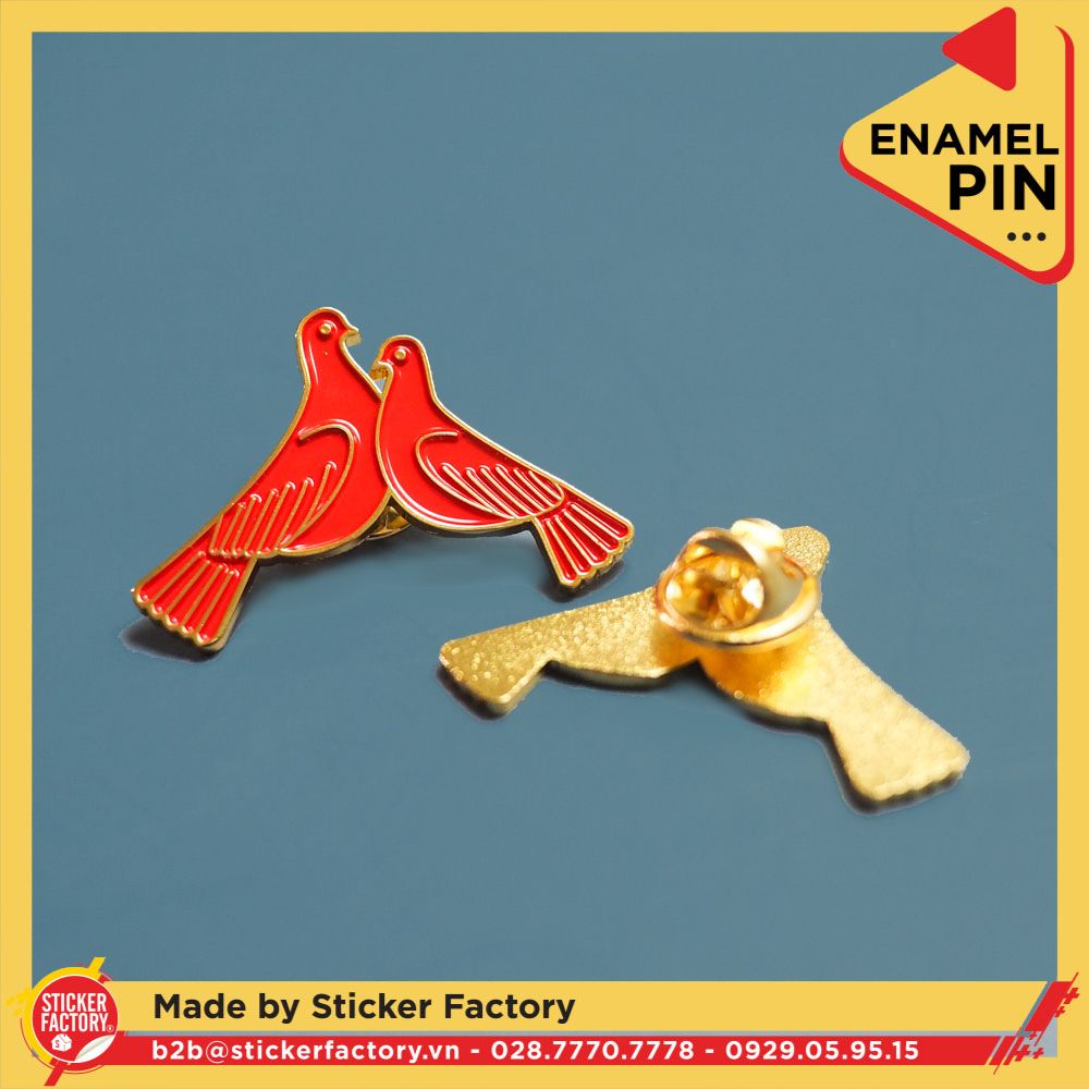 Huy hiệu kim loại cài áo ba lô ( Enamel pin theo yêu cầu )