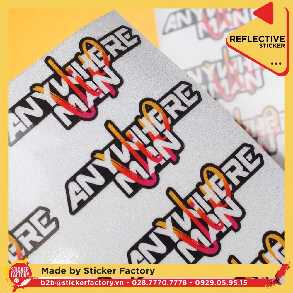 Sticker phản quang 3M in theo yêu cầu