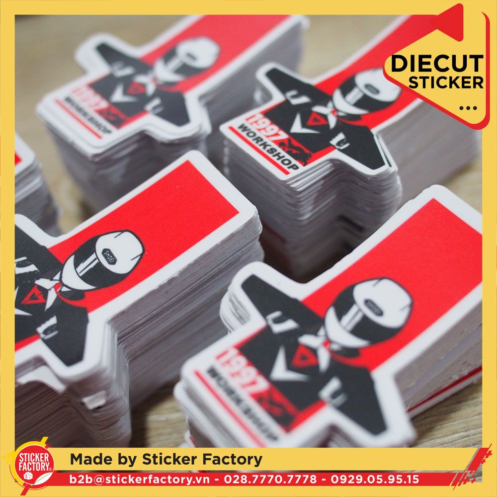 Sticker vinyl cắt rời từng con - Diecut sticker