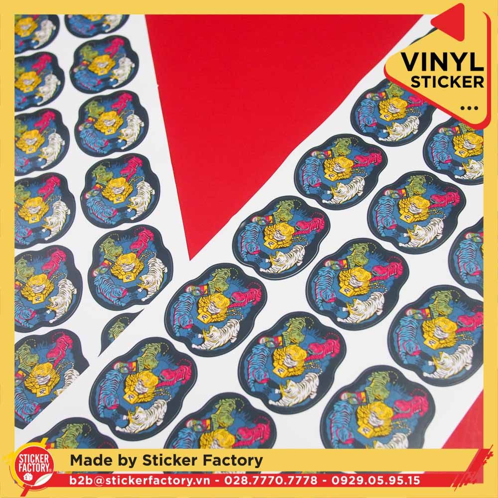 Sticker Vinyl cắt bế theo viền