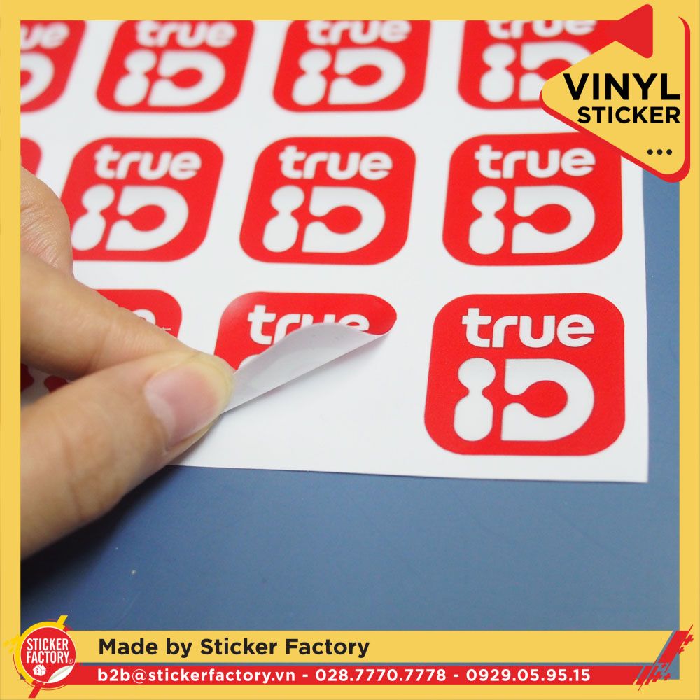Sticker Vinyl cắt bế theo viền