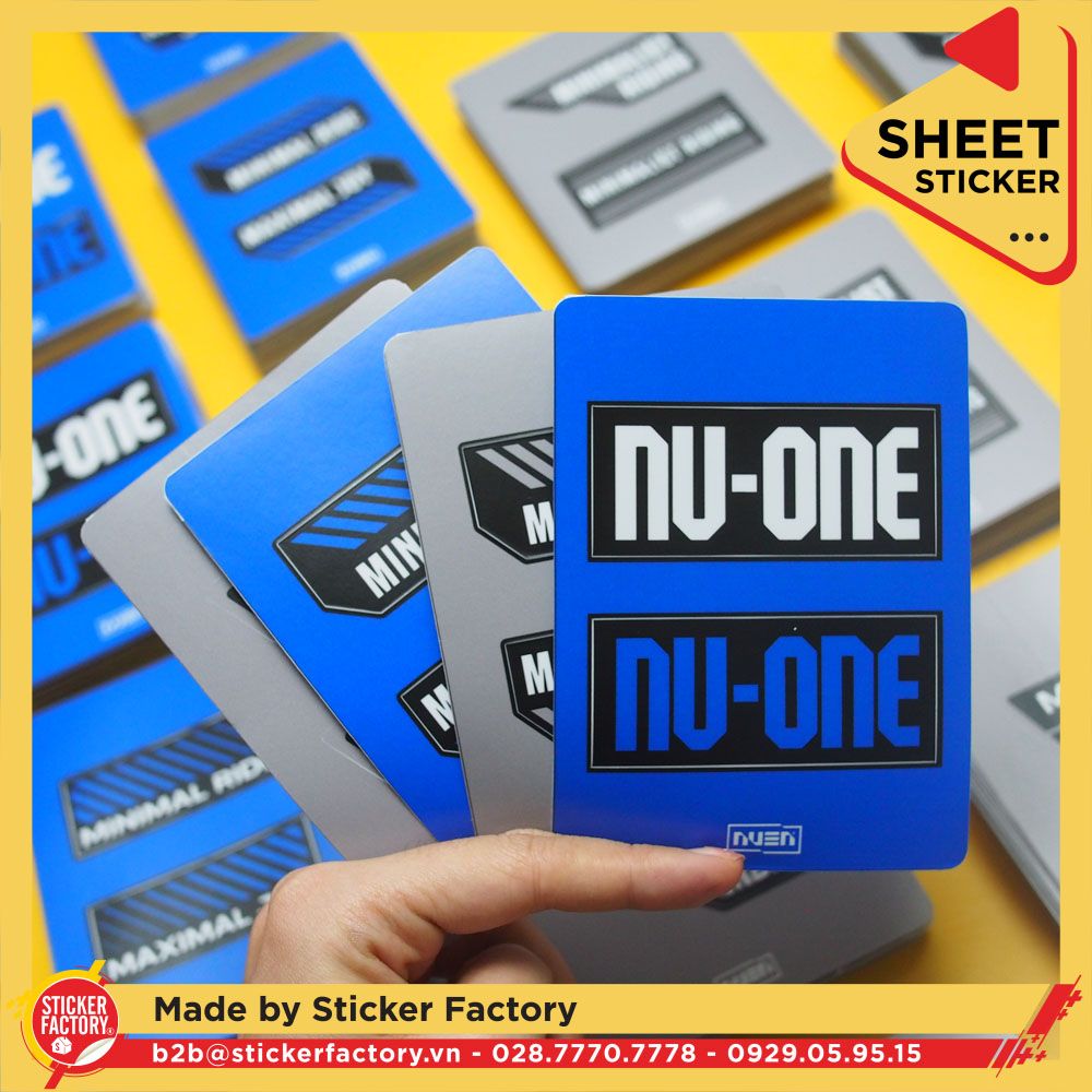 Sticker sheet vinyl