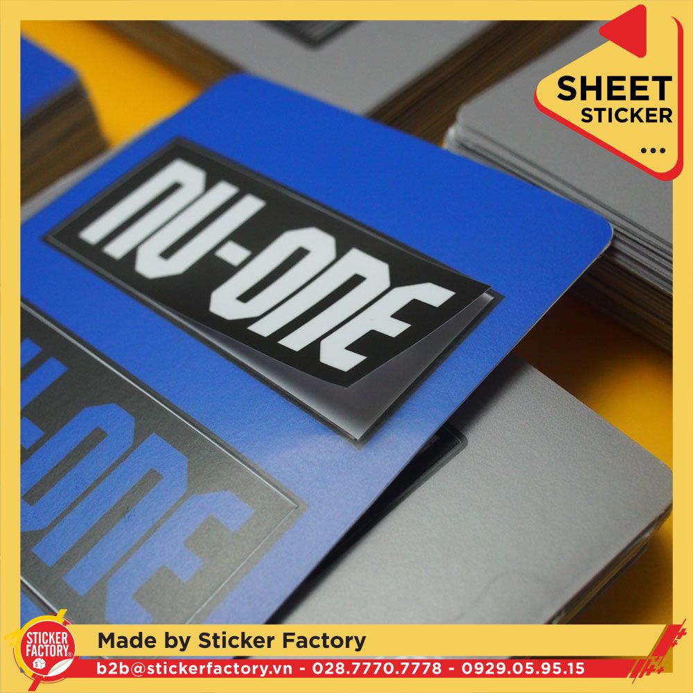 Sticker sheet vinyl