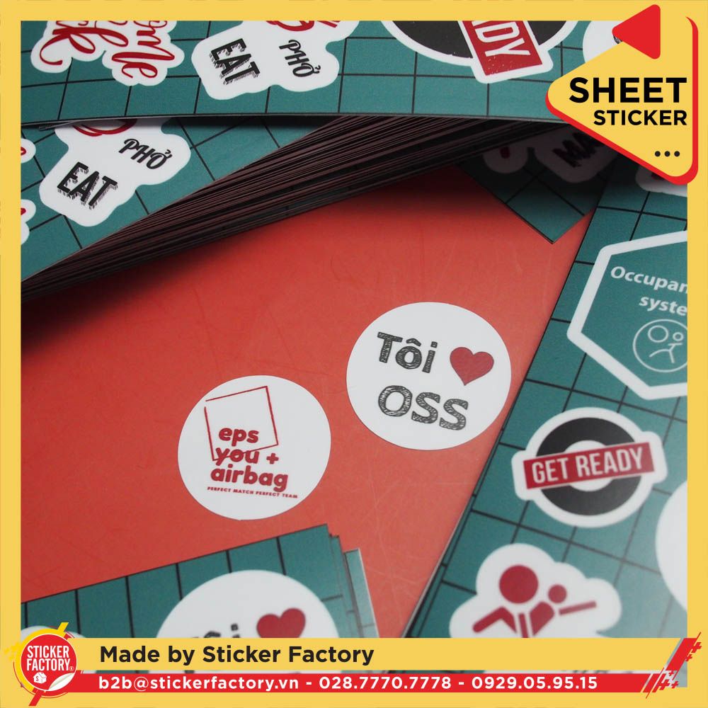 Sticker sheet vinyl