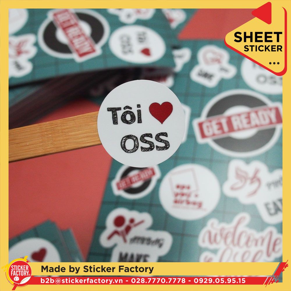 Sticker sheet vinyl