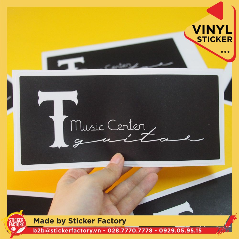 Sticker Vinyl hình chữ nhật