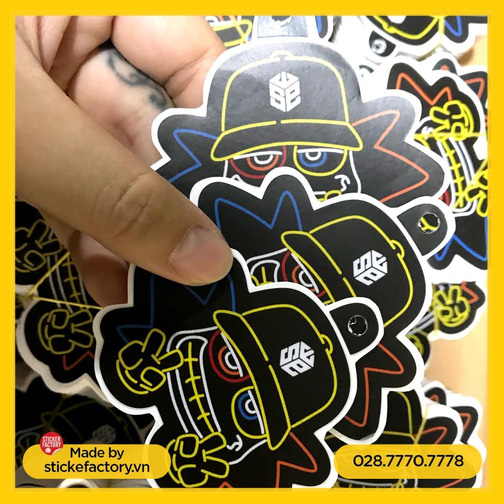 Sticker Tag Treo In theo yêu cầu