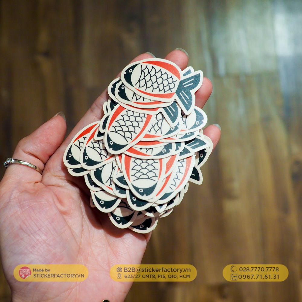 Sticker vinyl cắt rời từng con - Diecut sticker