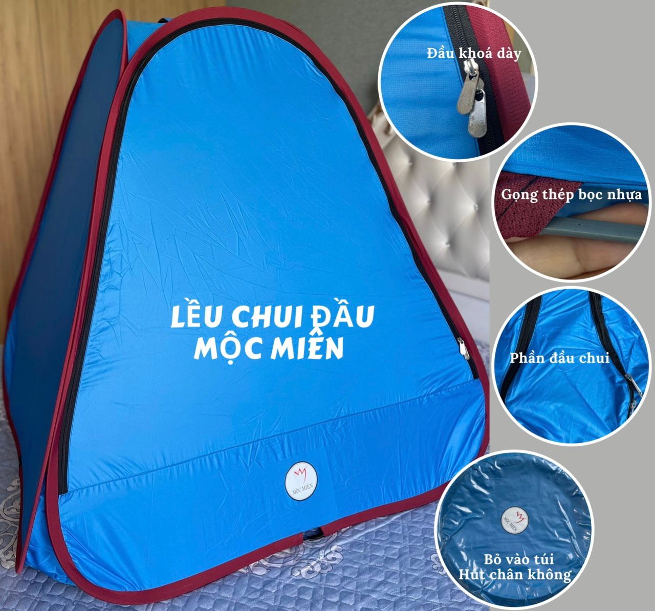 Lều xông hơi Mộc Miên (chui đầu)