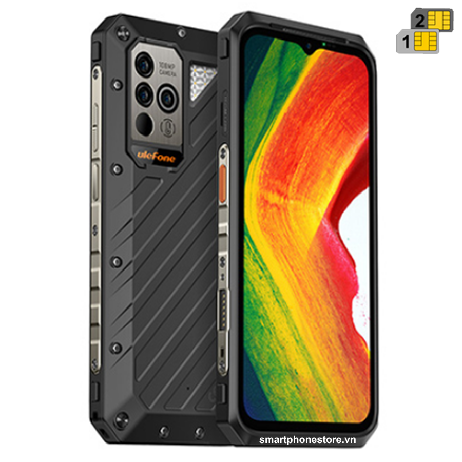 Ulefone Armor 18 - 5G siêu bền pin 9600mAh Ram17GB Rom256GB 4Cam108MP đo nhiệt độ