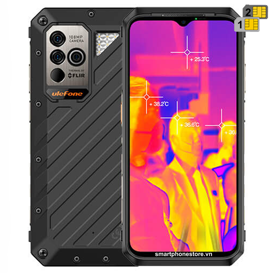 Ulefone Armor 18T - 5G Camera Phone siêu bền 108MP FLIR Cảm Biến Nhiệt Ram12GB Rom256GB